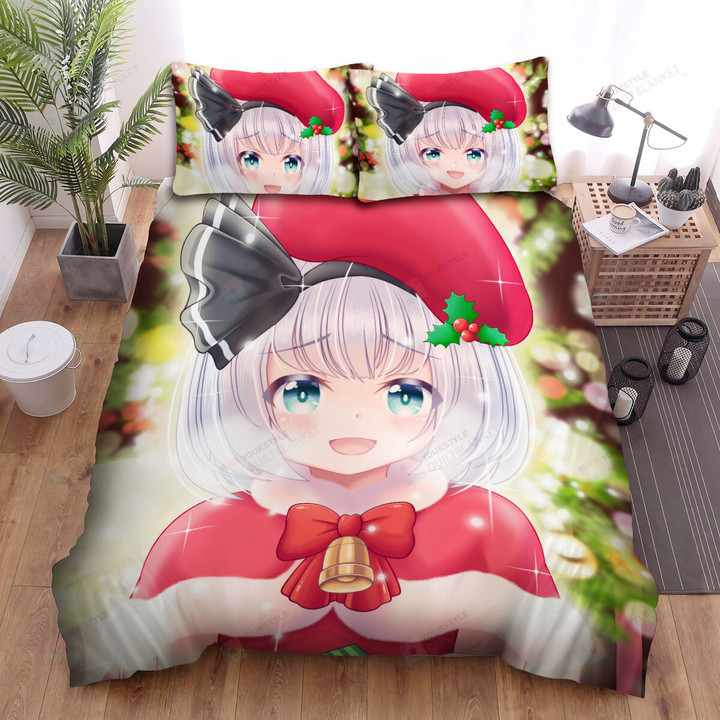 Touhou Konpaku Youmu With Christmas Gift Bed Sheets Spread Duvet Cover Bedding Sets