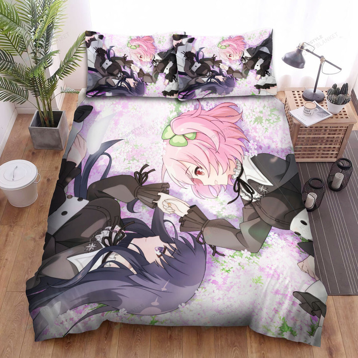 Assault Lily Last Bullet Girls On Flowers Bed Sheets Spread Duvet Cover Bedding Sets