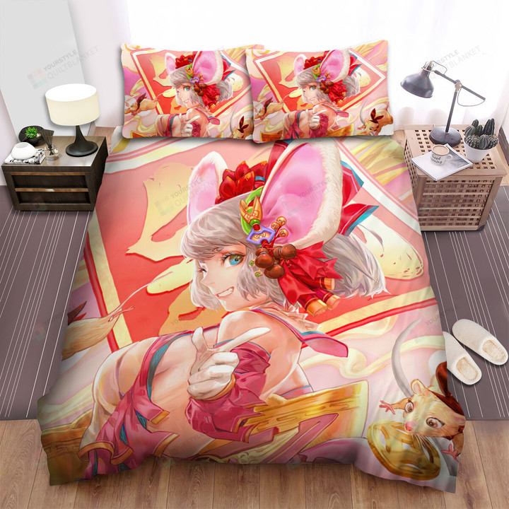 The Rat Girl Wallpaper Bed Sheets Spread Duvet Cover Bedding Sets