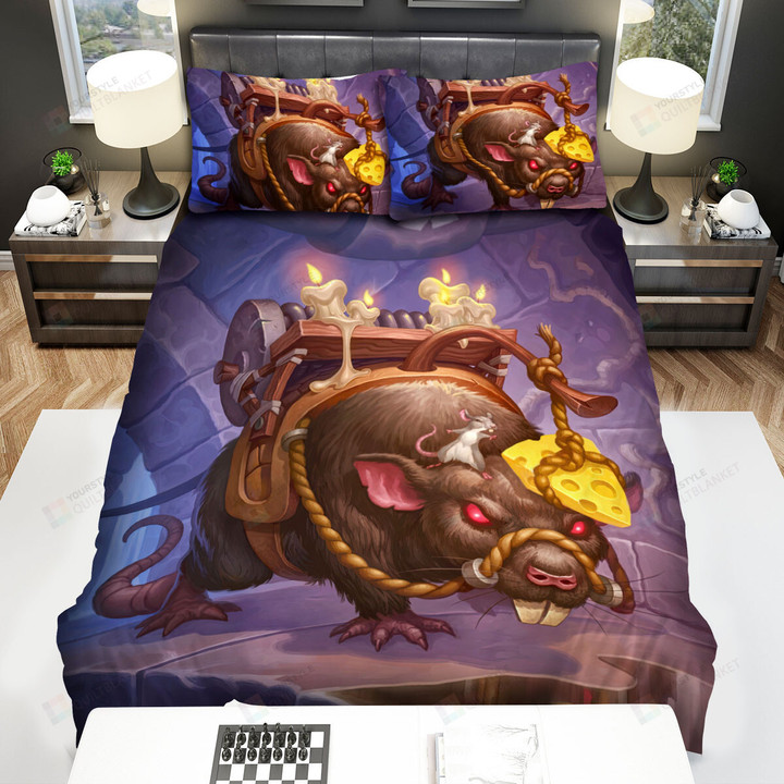 The Rat Carrying The Mouse Bed Sheets Spread Duvet Cover Bedding Sets