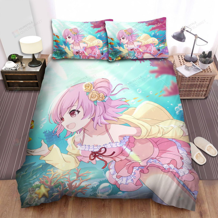 Assault Lily Hitotsuyanagi Riri Under The Sea Bed Sheets Spread Duvet Cover Bedding Sets