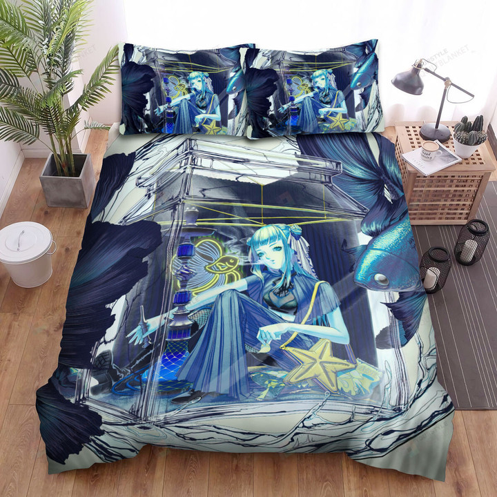 The Betta Swimming Around The Tank Bed Sheets Spread Duvet Cover Bedding Sets
