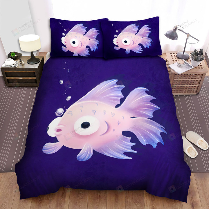 The Betta Puffing Bubbles Bed Sheets Spread Duvet Cover Bedding Sets