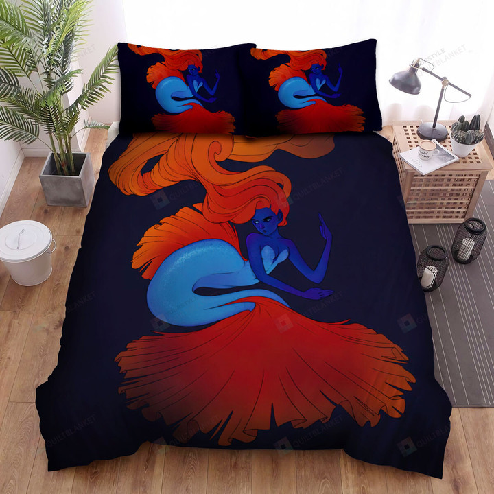 The Betta Mermay Art Bed Sheets Spread Duvet Cover Bedding Sets