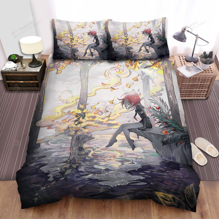 Land Of The Lustrous Lonely Cinnabar Bed Sheets Spread Duvet Cover Bedding Sets