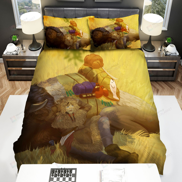The Wild Animal - Relying On The Bison Bed Sheets Spread Duvet Cover Bedding Sets