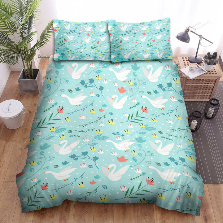 The Goose Seamless Pattern Bed Sheets Spread Duvet Cover Bedding Sets