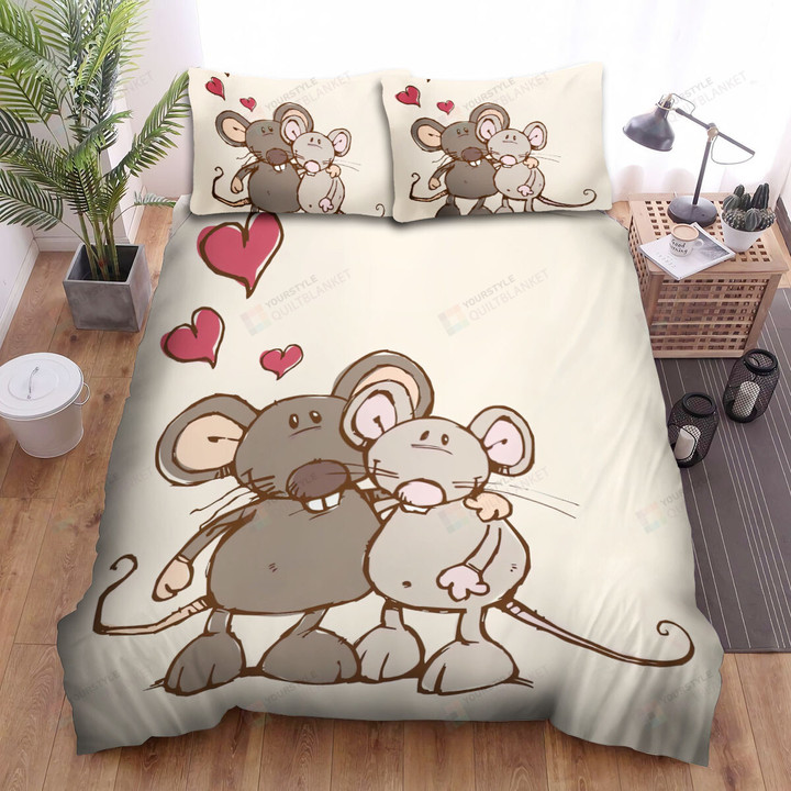 The Wild Animal - The Rat In Love Art Bed Sheets Spread Duvet Cover Bedding Sets
