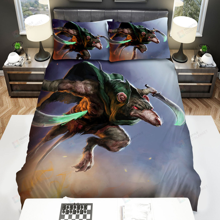 The Wild Animal - The Rat Running Into The Battle Bed Sheets Spread Duvet Cover Bedding Sets