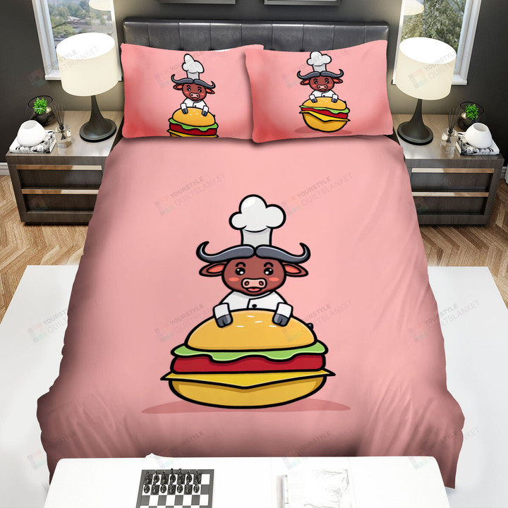 The Buffalo Chef With Hamburger Bed Sheets Spread Duvet Cover Bedding Sets