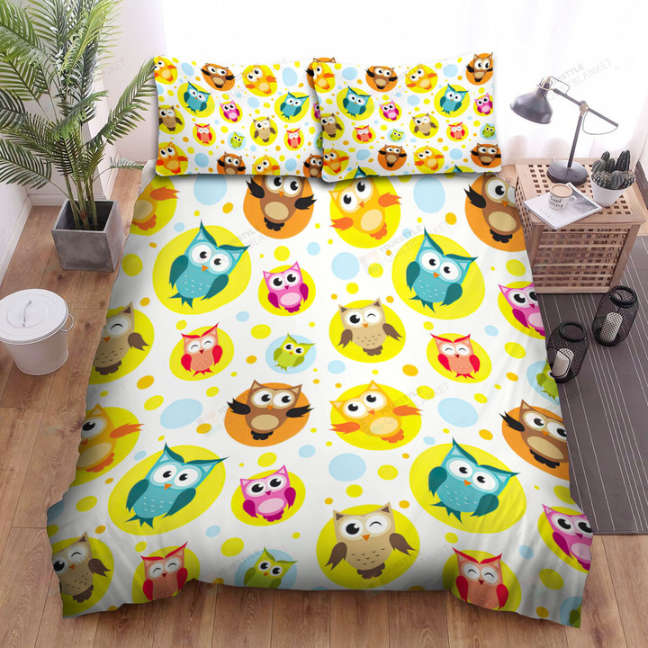 The Wildlife - The Owl In The Circle Bed Sheets Spread Duvet Cover Bedding Sets
