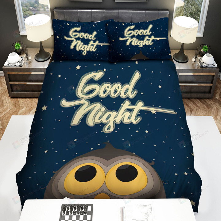 The Wildlife - The Owl Says Goodnight Bed Sheets Spread Duvet Cover Bedding Sets