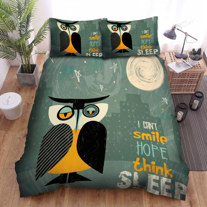 The Wildlife - The Owl Can't Smile Bed Sheets Spread Duvet Cover Bedding Sets
