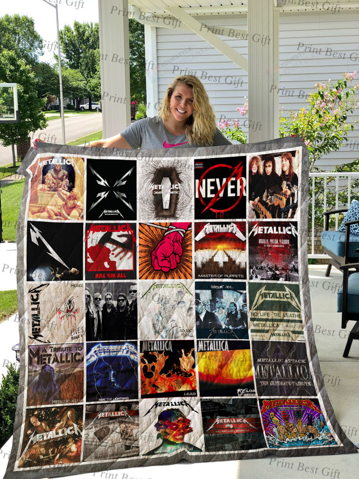 Metallica Albums Cover Poster Quilt Blanket Ver 3