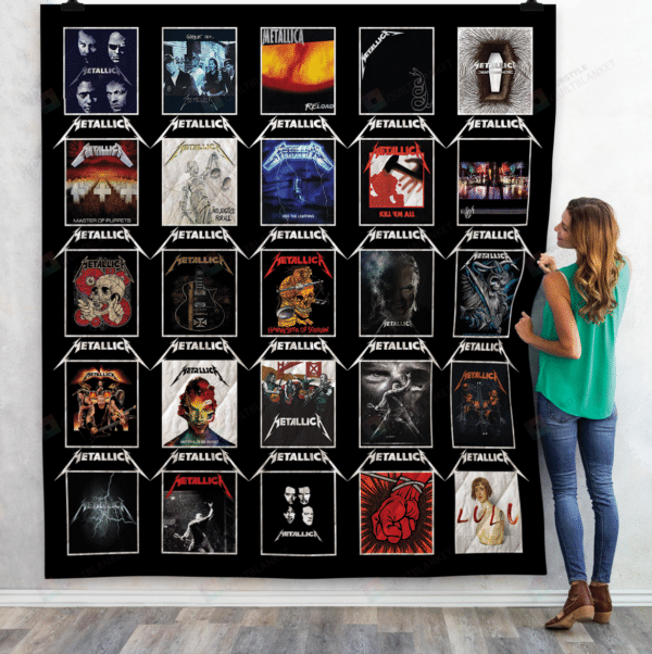 Metallica Albums Quilt Blanket