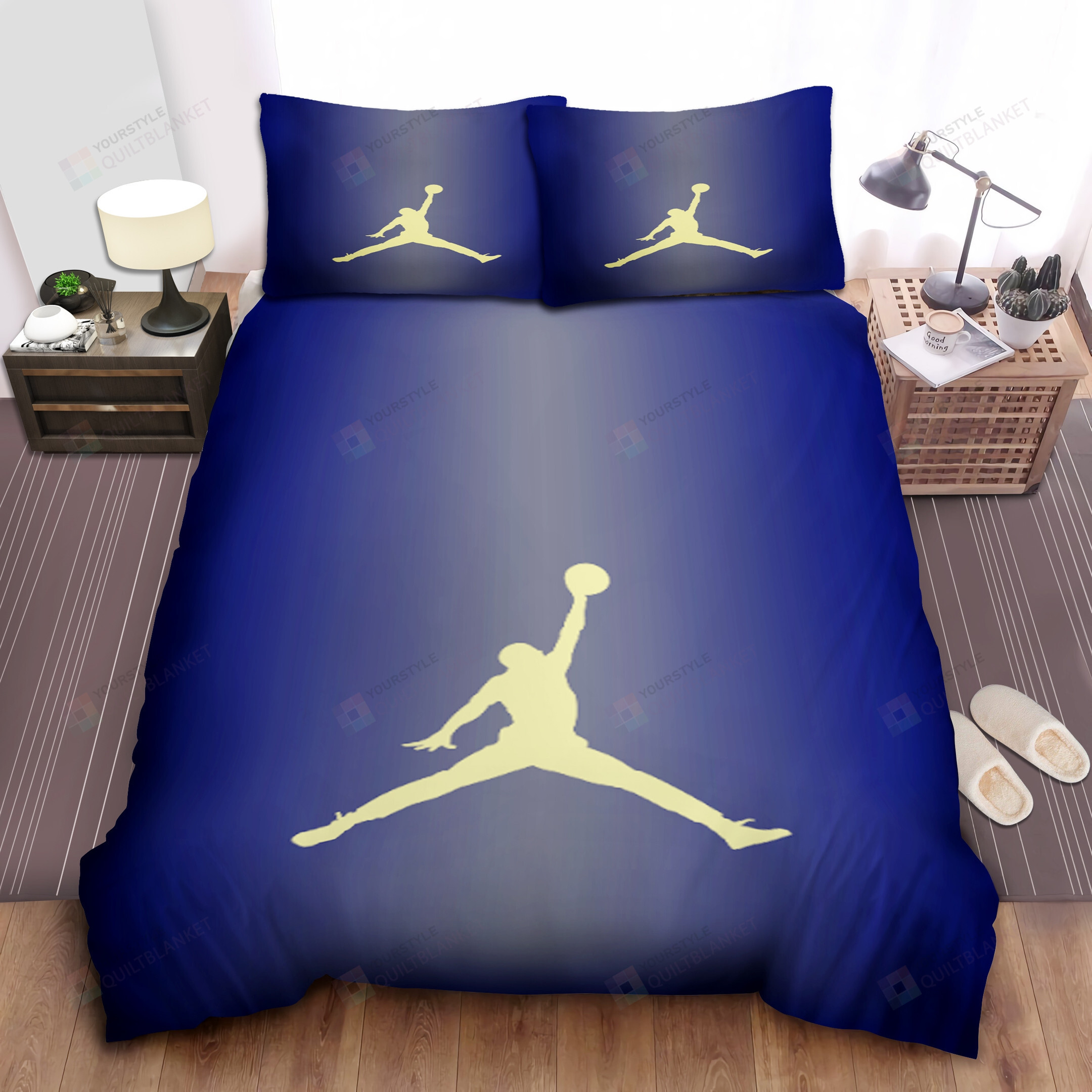Basketball Player Logo Bedding Set For Fans (Duvet Cover & Pillow Cases)