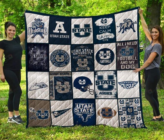 Utah State Aggies Quilt Blanket