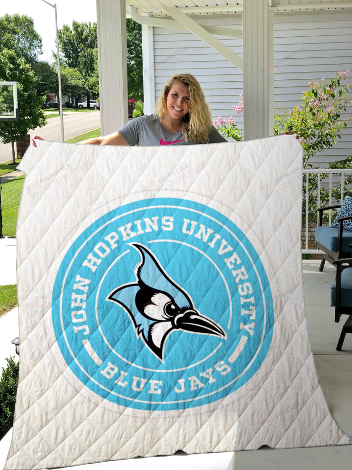 Johns Hopkins Blue Jays Quilt Blanket