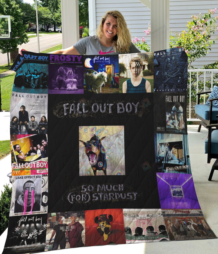 Fall Out Boy Album Covers Quilt Blanket