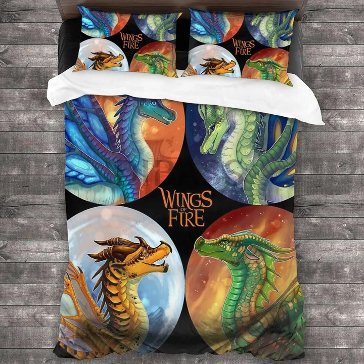Wings Of Fire All Dragons Bed Sheets Spread Duvet Cover Bedding Set