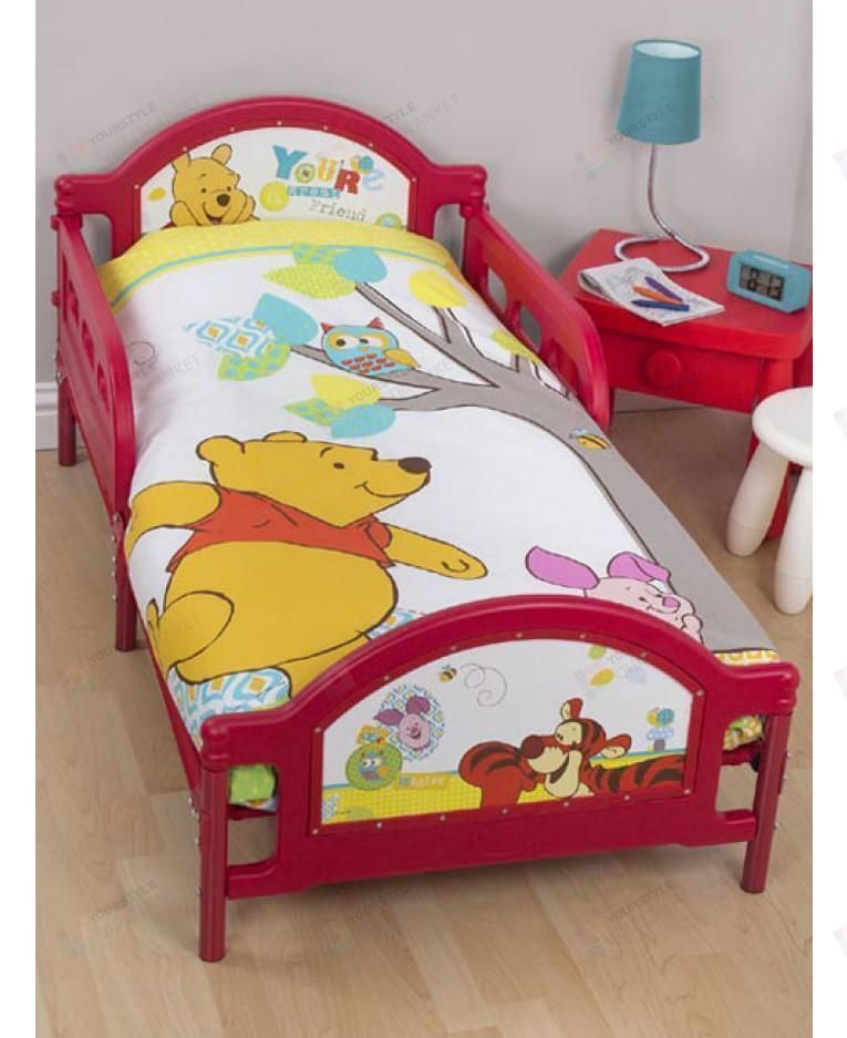 Winnie The Pooh Forest Junior Toddler Duvet Cover â€“ Winnie The Pooh Bedding Zanaboutique