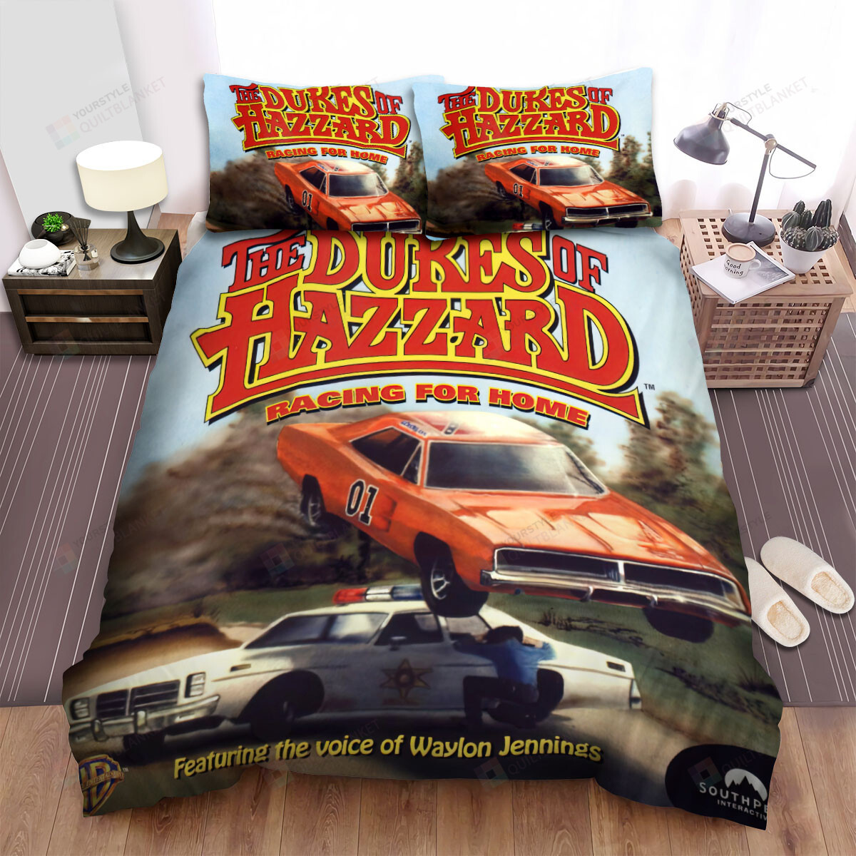 The Dukes Of Hazzard (1979â€“1985) Racing For Home Movie Poster Bed Sheets Spread Comforter Duvet Cover Bedding Sets Zanaboutique