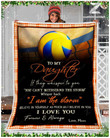 Blanket - Volleyball - To My Daughter - I Love You