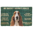 My Basset Hounds Rules Doormat - 1