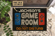 Personalized Jacksons Gaming Room Not Disturb Customized Doormat - 1