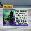 Witch The West Oh Honey Custom Doormat Halloween Decorations Indoor Spirits Halloween Witch Gift Witchcraft Witch House Halloween Party Supplies Witch Decorations - 2