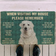 When Visitng My House Please Remember Kuvasz Dogs House Rules Doormat - 2