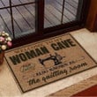 Welcome To My Woman Cave Also Known As Quilting Room Doormat Vintage Doormat House Decor - 1