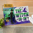 Witch Is In Custom Doormat Halloween Decorations Indoor Spirits Halloween Witch Gift Witchcraft Witch House Halloween Party Supplies Witch Decorations - 3