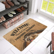 Welcome Please Dont Step On My Yorkshire Terrier Rubber Doormat - 1