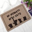 Cat Easy Clean Welcome Doormat - 1