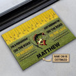 Personalized Fishing To The Lake Custom Doormat - 2