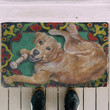 Happy Golden Retriever Dog Doormat - 2