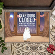 Keep Door Closed Cute Chubby Cats Personalized Doormat DHC05061522 - 1