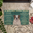 House Rules Bulldog Dog Doormat DHC04062028 - 1