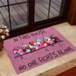 In This House No One Fights Alone Breast Cancer Awareness Doormat DHC04064428 - 1