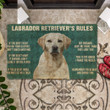 My Labrador Retrievers Rules Doormat DHC04062883 - 1