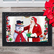 Merry Christmas Santa And Snowman Doormat DHC04063794 - 1