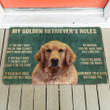 My Golden Retrievers Rules Doormat DHC04062888 - 1