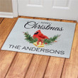 Merry Christmas Cardinal Personalized Doormat DHC05062033 - 1
