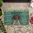 House Rules German Shorthaired Pointer Dog Doormat DHC04062786 - 1