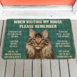 Maine Coon Cat House Rules Doormat DHC04062325 - 1