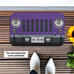 Jeep Wrangler Violet Doormat - 1