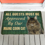 Must Be Approved By Our Maine Coon Cat Doormat DHC04062822 - 1