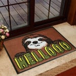 Hello Sloth Coir Pattern Print Doormat - 1