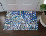 Inspired Blue Flower DD19100048D Doormat - 1